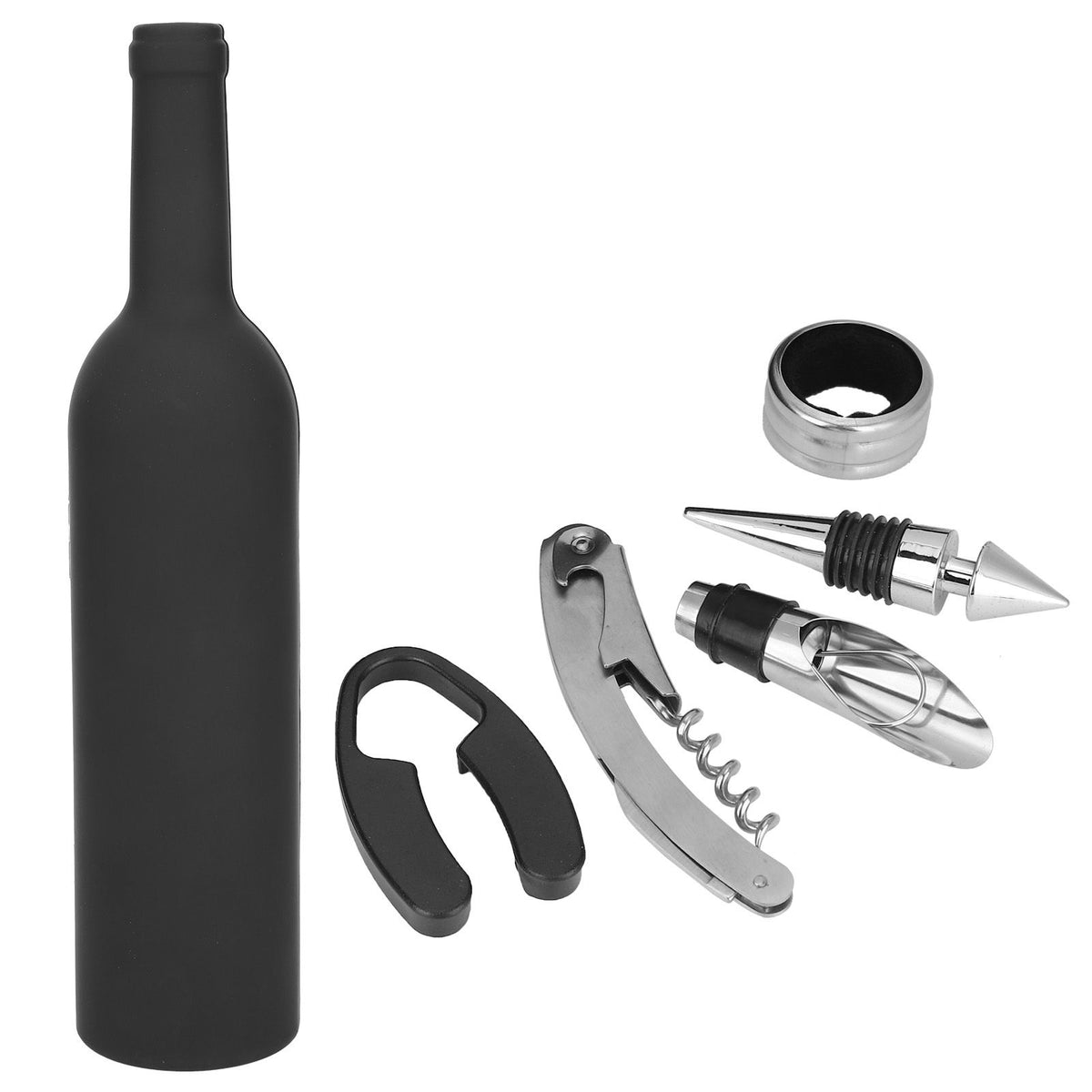 5Pcs/Set Wine Opener Accessories Gift Tools Set Corkscrew Opener Wine Bottle Opening Kit Party Gifts