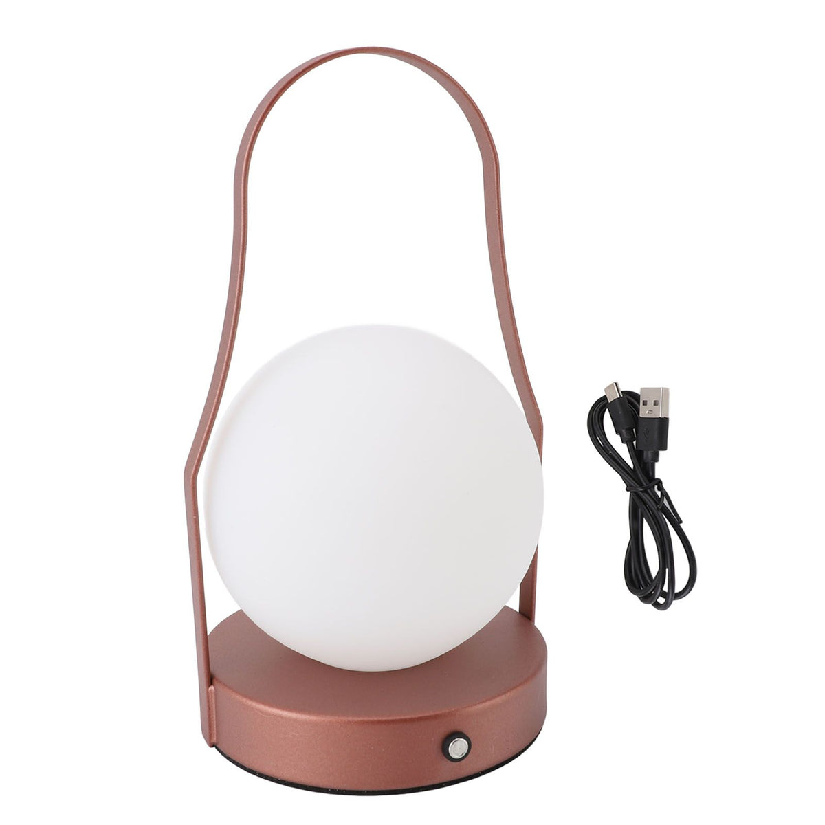 LED Cordless Table Lamp Acrylic Iron 3 Modes Stepless Touch Dimmable USB Rechargeable Portable Lantern Night Light for Bedside Outdoor Camping