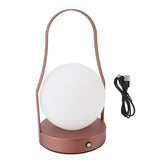 LED Cordless Table Lamp Acrylic Iron 3 Modes Stepless Touch Dimmable USB Rechargeable Portable Lantern Night Light for Bedside Outdoor Camping