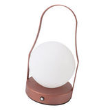 LED Cordless Table Lamp Acrylic Iron 3 Modes Stepless Touch Dimmable USB Rechargeable Portable Lantern Night Light for Bedside Outdoor Camping