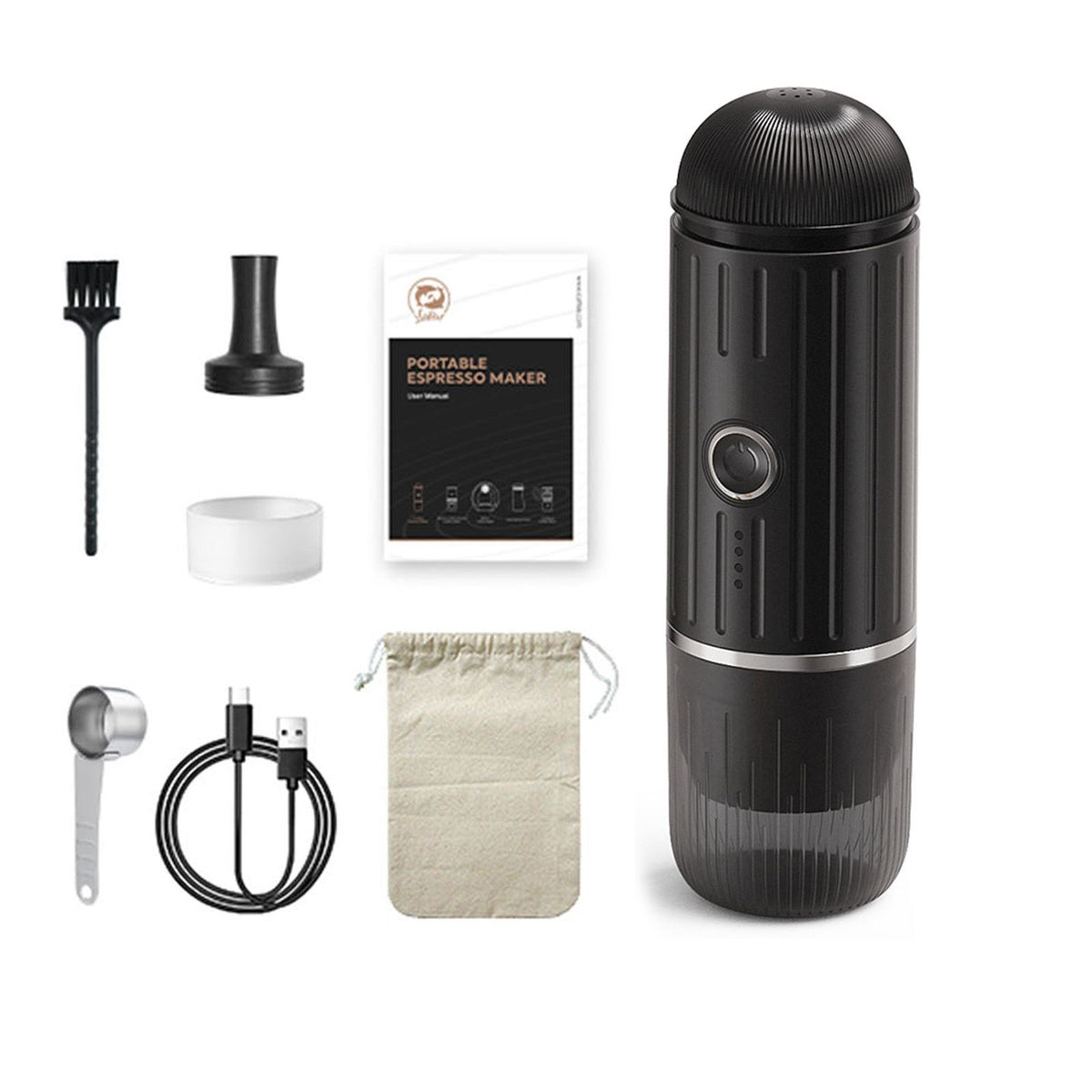 Electric Portable Coffee Maker 19 Bar 100W Wireless Heating Travel Coffee Maker Machine for Travel Camping Office Home