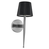Modern Decorative Wall Sconce Solar-powered Wall Light Indoor Outdoor Wall Lighting Fixture Wall-mounted Lamp for Living Room Beadroom Study Porch Yard