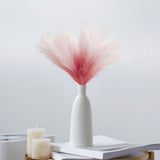 8Pcs Artificial Pampas Grass Versatile Decorative Gradient Blue Modern Vase Filler Faux Pampas Grass For Home Office Parties