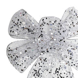 1pcs Christmas Decorative Bows Imitation Hemp Hand Crafted Ribbon Christmas Bow Knot Ornament for Christmas Party Home
