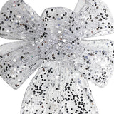 1pcs Christmas Decorative Bows Imitation Hemp Hand Crafted Ribbon Christmas Bow Knot Ornament for Christmas Party Home