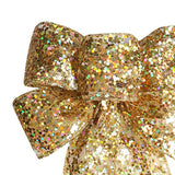 1pcs Christmas Decorative Bows Imitation Hemp Hand Crafted Ribbon Christmas Bow Knot Ornament for Christmas Party Home