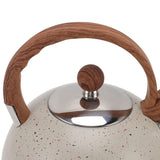 Whistling Kettle 2.5L Capacity Stainless Steel Stovetop Teapot for Water Boiling Beige