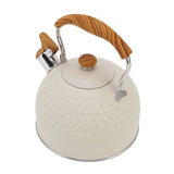 Whistling Kettle 2.5L Stainless Steel Efficient Uniform Heating Stovetop Whistling Tea Pot with Heat Insulation Handle