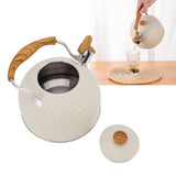Whistling Kettle 2.5L Stainless Steel Efficient Uniform Heating Stovetop Whistling Tea Pot with Heat Insulation Handle