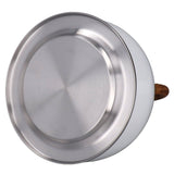 Whistling Kettle 2.5L Capacity White 304 Stainless Steel Fast Heating Ergonomic Handle Home Whistling Kettle