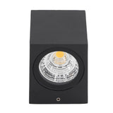 5W Outdoor LED Wall Lamp Light Aluminum Waterproof 85‑265V for Hallway Patio Porch Exterior Light Fixtures 8x7.5x6.5cm White Light