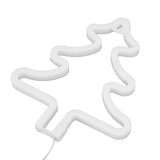 Christmas Neon Sign Christmas Tree Shape Neon Light USB Decorative Night Light for Desk Wall Display