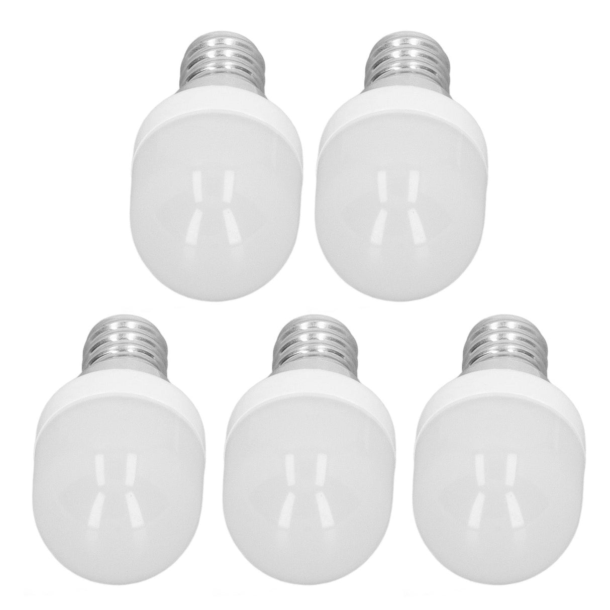 5pcs Light Bulbs E12 Thread Soft Light 1.5W 75LM LED Light Bulbs for Desk Lamp Ceiling Fan Lamp Wall Lamp AC220V White Light 3000K