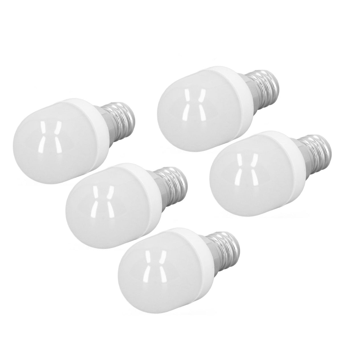 5pcs Light Bulbs E12 Thread Soft Light 1.5W 75LM LED Light Bulbs for Desk Lamp Ceiling Fan Lamp Wall Lamp AC220V White Light 3000K