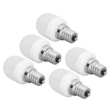 5pcs Light Bulbs E12 Thread Soft Light 1.5W 75LM LED Light Bulbs for Desk Lamp Ceiling Fan Lamp Wall Lamp AC220V White Light 3000K