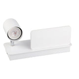 LED Wall Light USB Interface Wireless Charging LED Wall Lamp for Living Room Bedroom 85‑265V White Left