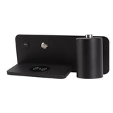 LED Wall Light USB Interface Wireless Charging LED Wall Lamp for Living Room Bedroom 85‑265V Black Right