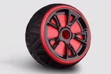 Wide Ab Roller Wheel for Home Gym Core Training - Red