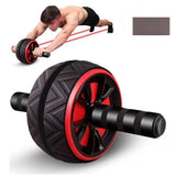 Wide Ab Roller Wheel for Home Gym Core Training - Red