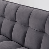 Fashionable Modern and Multi-functional Foldable Velvet Sofa Bed - Green