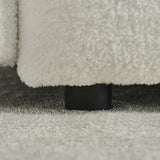 35 "Teddy fabric sofa, modern lounge chair, upholstered with a pillow