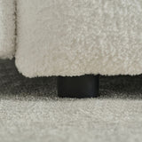 35 "Teddy fabric sofa, modern lounge chair, upholstered with a pillow - Black