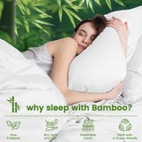 3 Piece Ultra Soft Bamboo Breathable Sheet Set -Hotel 2000TC Breathable Bed Sheets Set with 37 Centimetre Deep Pocket-Breathable Sheets for Hot Sleepers(White,King Single)
