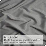 3 Piece Bed Sheet Set- Bedding Sheets & Pillowcases -Breathable Bedding - Wrinkle, Fade, Stain Resistant-Deep Pocket Flat Fitted Bed Sheet Set(Grey,King Single)