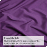 4 Piece Bed Sheet Set- Bedding Sheets & Pillowcases -Breathable Bedding - Wrinkle, Fade, Stain Resistant-Deep Pocket Flat Fitted Bed Sheet Set(Purple,Queen)