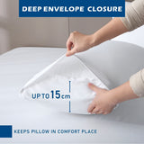 3 Piece Hotel Bamboo Cooling Sheet Set -Ultra Soft 2000TC Breathable Bed Sheets Set with 37 Centimetre Deep Pocket-Cooling Sheets for Hot Sleepers(White,King Single)