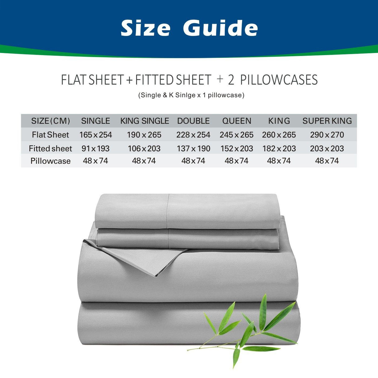 3 Piece Hotel Bamboo Cooling Sheet Set -Ultra Soft 2000TC Breathable Bed Sheets Set with 37 Centimetre Deep Pocket-Cooling Sheets for Hot Sleepers(White,Single)