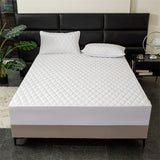 Waterproof Quilted Fitted Sheet Solid Color Toddler Phoenix pattern white 1.8*2.2m single fitted sheet