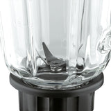 2-in-1 Electric Blender and Grinder with 1.5L Glass Jar and Compact Mill Cup for Smoothies, Juices, Baby Food, Coffee Beans and Dry Ingredients (Silver)