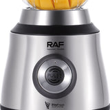 2-in-1 Electric Blender and Grinder with 1.5L Glass Jar and Compact Mill Cup for Smoothies, Juices, Baby Food, Coffee Beans and Dry Ingredients (Silver)