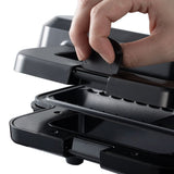 Electric Sausage Roll Maker with Non-Stick Dual-Sided Heating Plates, 800W Compact Countertop Appliance for Homemade Pastries, Savory Snacks and Breakfast Treats (Black)