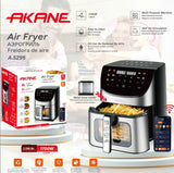 Smart Stainless Steel Air Fryer with Visible Glass Window, Touch and APP Control, Large Capacity for Oil-Free Cooking of Fries, Meat, Vegetables and Desserts in Home Kitchens (Silver)