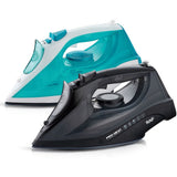 2200W Handheld Electric Steam Iron with Ceramic Soleplate, Continuous Steam and Vertical Ironing for Home Clothes Wrinkles (Cyan)