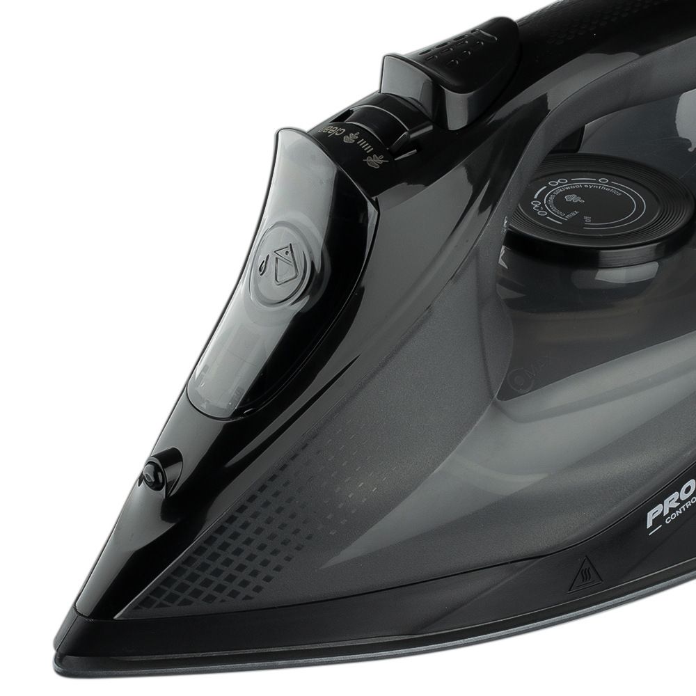 2200W Handheld Electric Steam Iron with Ceramic Soleplate, Continuous Steam and Vertical Ironing for Home Clothes Wrinkles (Cyan)