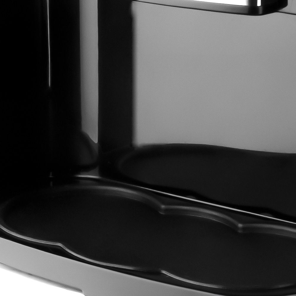 Dual Extraction Coffee Machine with Two Ceramic Cups, 650W Compact Espresso Maker for Home and Small Office, Easy to Clean, Makes Latte, Cappuccino, Macchiato and More (Black)