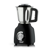 3-in-1 Electric Blender with Stainless Steel Jars, 350W Motor for Smoothies, Grinding, and Baby Food Prep in Home Kitchens (Black)