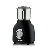 3-in-1 Electric Blender with Stainless Steel Jars, 350W Motor for Smoothies, Grinding, and Baby Food Prep in Home Kitchens (Black)