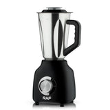 3-in-1 Electric Blender with Stainless Steel Jars, 350W Motor for Smoothies, Grinding, and Baby Food Prep in Home Kitchens (Black)