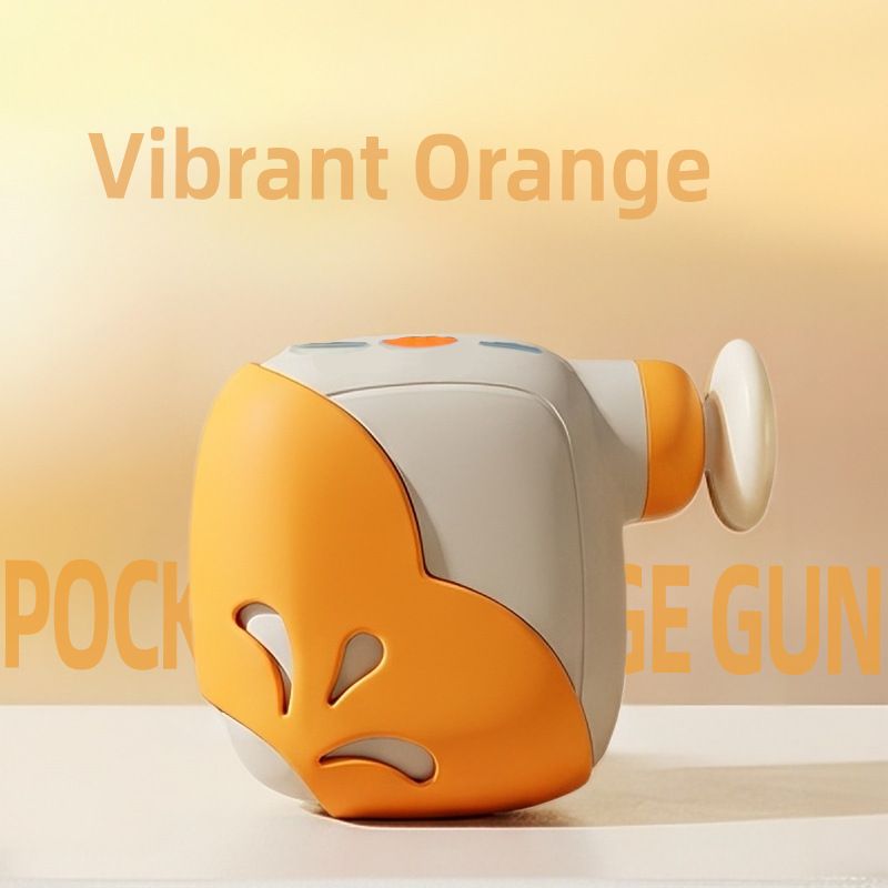Pocket Mini Massage Gun for Home Office Travel Muscle Relief Portable Handheld Percussion Device with Interchangeable Heads (Silver)