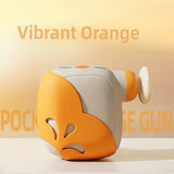 Pocket Mini Massage Gun for Home Office Travel Muscle Relief Portable Handheld Percussion Device with Interchangeable Heads (Silver)