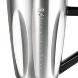 2-in-1 Electric Blender and Grinder with Stainless Steel Body, 1.5L Large Capacity Jar and Compact Glass Grinding Cup for Smoothies, Juices, Coffee Beans and Dry Ingredients (Silver)