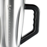 2-in-1 Electric Blender and Grinder with Stainless Steel Body, 1.5L Large Capacity Jar and Compact Glass Grinding Cup for Smoothies, Juices, Coffee Beans and Dry Ingredients (Silver)