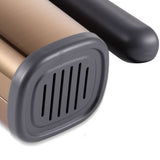Handheld Electric Mixer with 5-Speed Control and Stainless Steel Attachments for Baking, Whipping Cream, Beating Eggs, and Kneading Dough in Home Kitchens (Champagne)