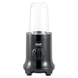 Four-in-One Electric Food Processor Blender with Multi-Function Cups for Juicing, Meat Grinding, Coffee Bean Milling and Baby Food Prep in Home Kitchens (Black)