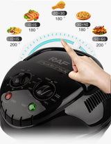 Three-in-One Visual Convection Air Fryer with 12L Large Capacity, 360° Circulating Heat, Low-Oil Cooking for Roast Chicken, Fries, Wings, Pizza and Daily Family Meals (Transparent)