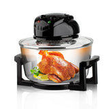 Three-in-One Visual Convection Air Fryer with 12L Large Capacity, 360° Circulating Heat, Low-Oil Cooking for Roast Chicken, Fries, Wings, Pizza and Daily Family Meals (Transparent)